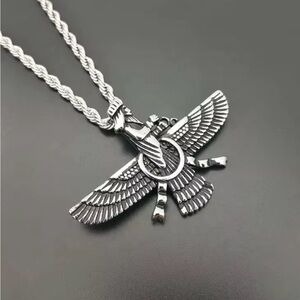 Zoroastrian Faravahar / Ahura Mazda Pendant Necklaces | Unisex Appeal